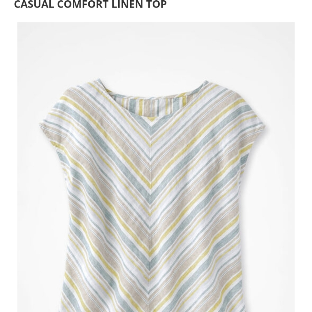 Casual Comfort Linen Top - Multicolor
